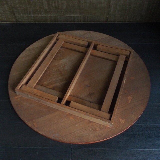 楽天市場】特大ちゃぶ台 径107cm 0001 古民家 古民具 テーブル 昭和