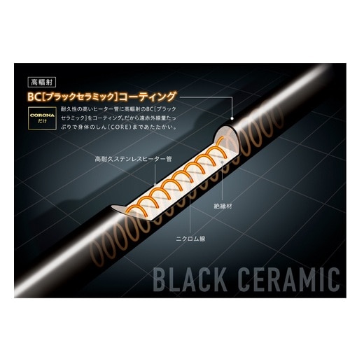 楽天市場】コロナ 遠赤外線電気ストーブ コアヒートスリム DH-925R(W