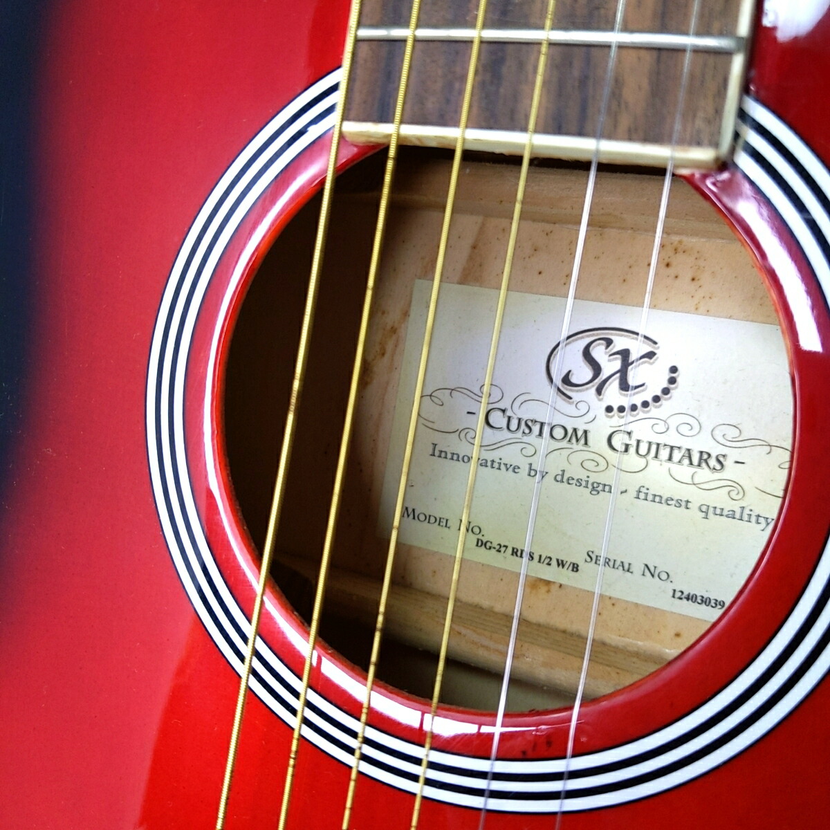 楽天市場】【中古品】SX ミニアコースティックギター DG-27 RDS 〇YR