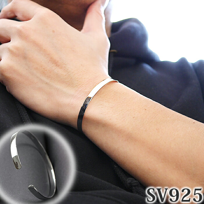 楽天市場】バングル シルバー925 好評 アクセ ブレス ブレスレット