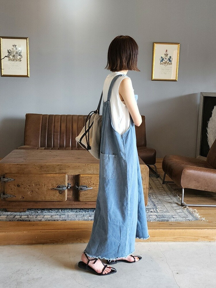 楽天市場】「スーパーSALE限定4190円」 短納期 サロペット ワンピース