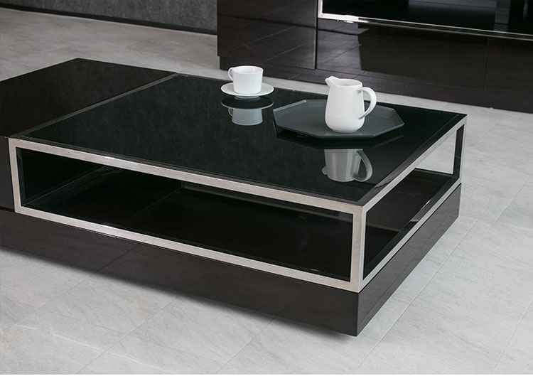 楽天市場】【送料無料】 センターテーブル 高級感 長方形 モダン