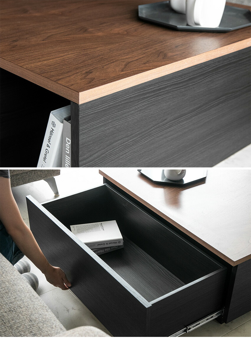 楽天市場】【送料無料】 センターテーブル 引き出し 収納付き