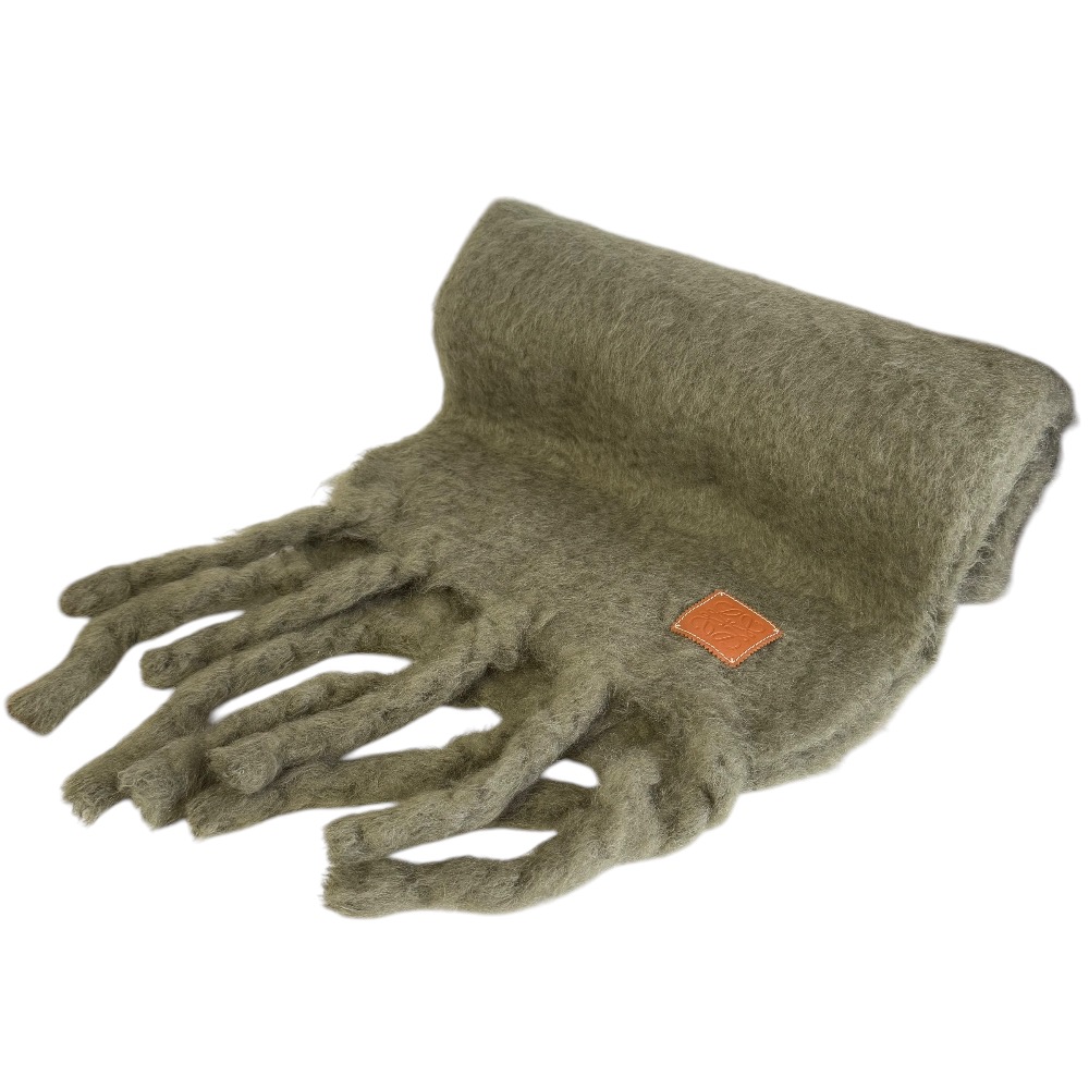 楽天市場】ロエベ 中古（カラーカーキグリーン）（マフラー・スカーフ