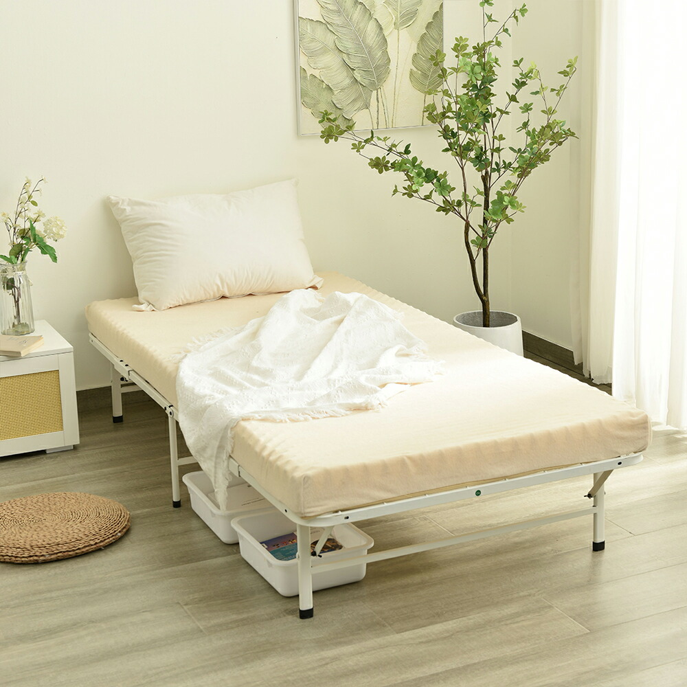 楽天市場】パイプベッド 折りたたみベッド シングル シングルベッド