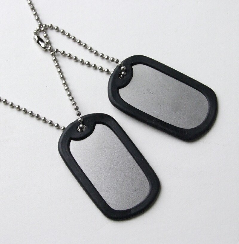 楽天市場】アメリカ軍 ドッグタグ ネックレス 名前打ち込みなし
