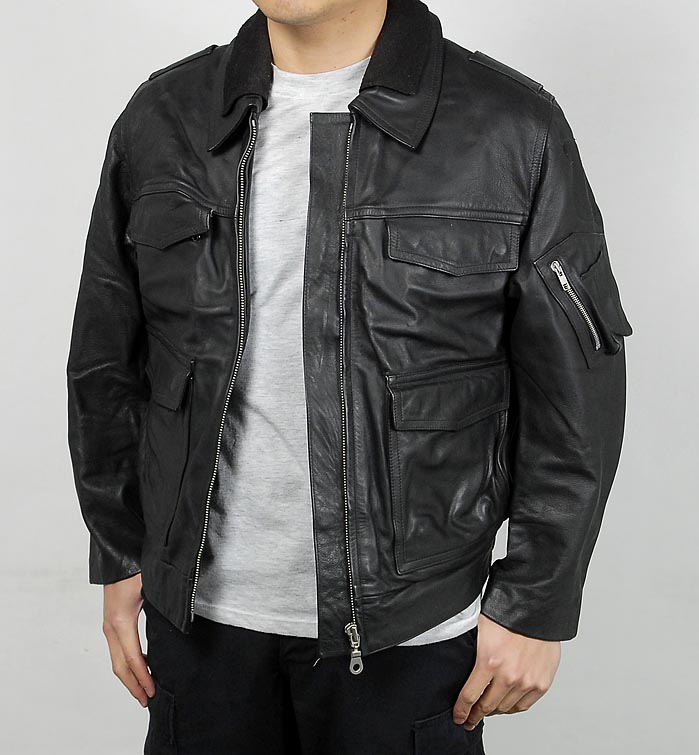 楽天市場】ドイツ警察 POLIZEI フラップポケット レザージャケット