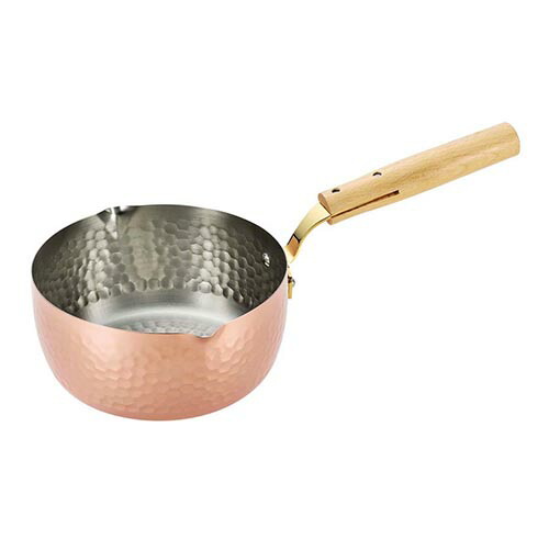楽天市場】食楽工房 銅雪平鍋18cm(CNE313)1.9L 木柄 銅鍋 行平 注ぎ口