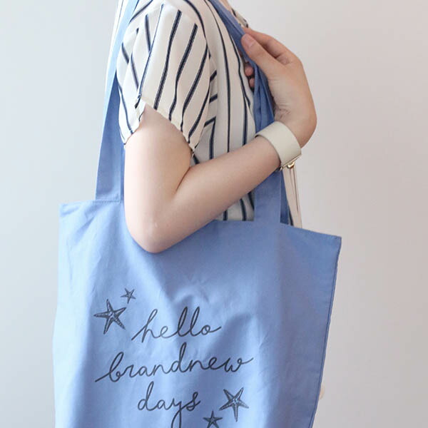 楽天市場】トートバッグ プラージュ (ブルー/ホワイト/イエロー)《エコ