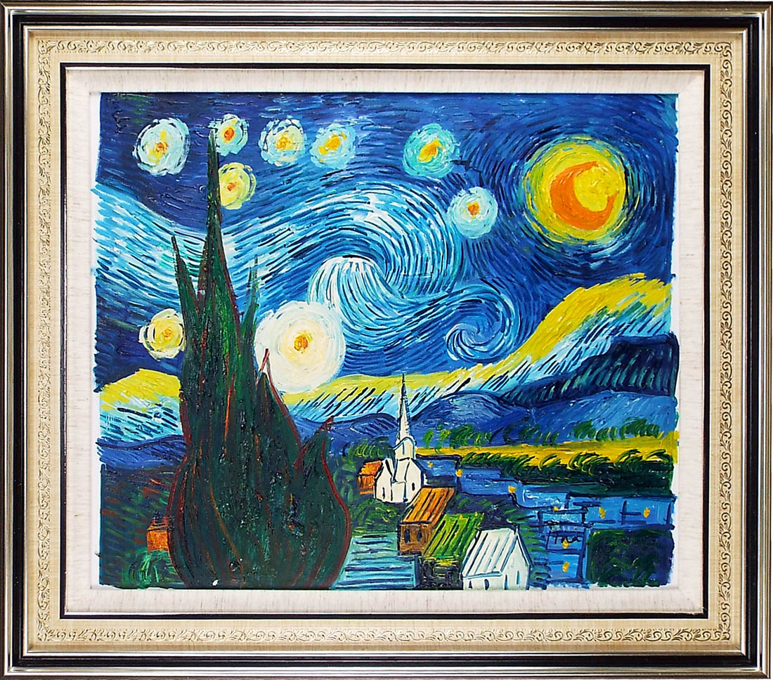 楽天市場】ゴッホ傑作複製絵 絵画 油絵 アートパネル開業祝い 開院祝い