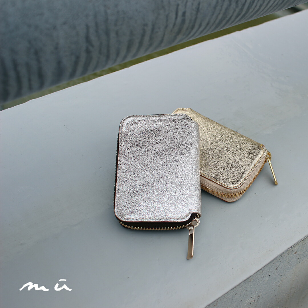 楽天市場】【mu】本革 Rファスナー コンパクト財布 レディース レザー