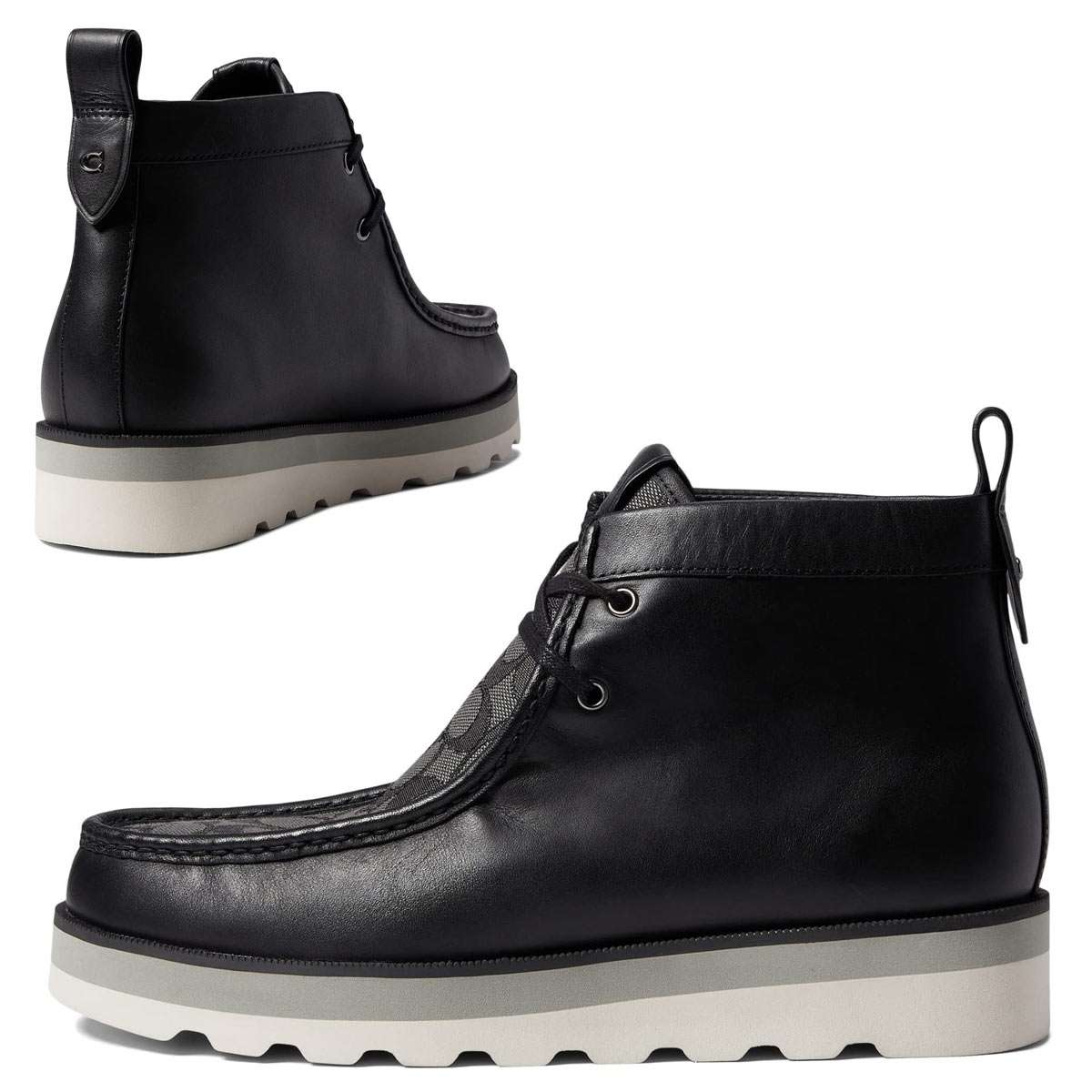 楽天市場】コーチ ブーツ メンズ ローカット 本革 ワークブーツ