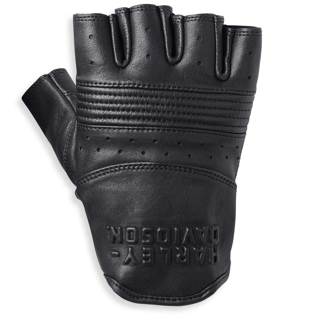 楽天市場】ハーレーダビッドソン バイク グローブ 革 ハーフ 夏 指ぬき