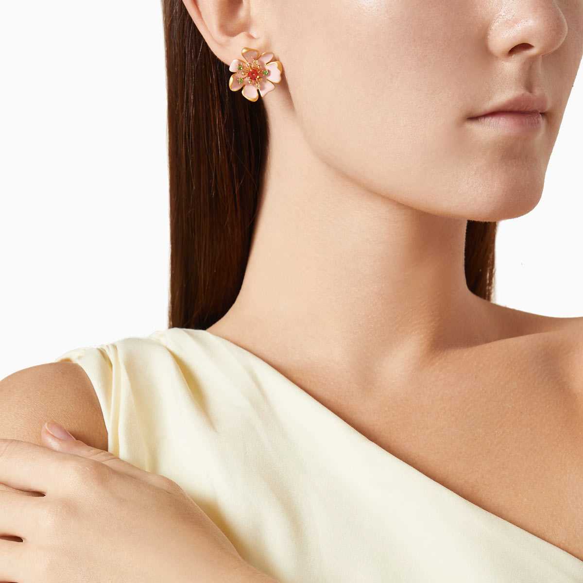 楽天市場】ケイトスペード ピアス ブランド 大きめ ジルコニア 花