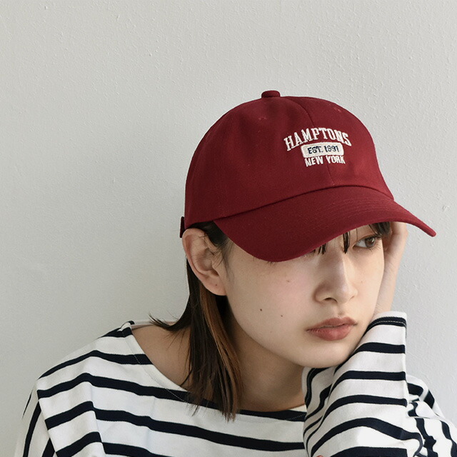 楽天市場】刺繍ロゴキャップ クリーム/レッド/ベージュ/ネイビー