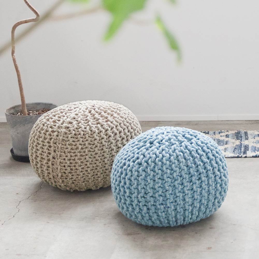 モロッコプフペニワレンドットオットマン