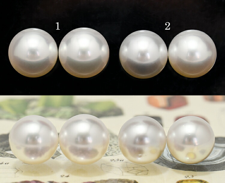 楽天市場】11mm 白蝶真珠 ピアス イヤリング 鑑別書付き K18 K14 SV925