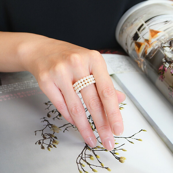 楽天市場】ベビーパール K18YG リング 12号 希少な上質のアコヤベビー