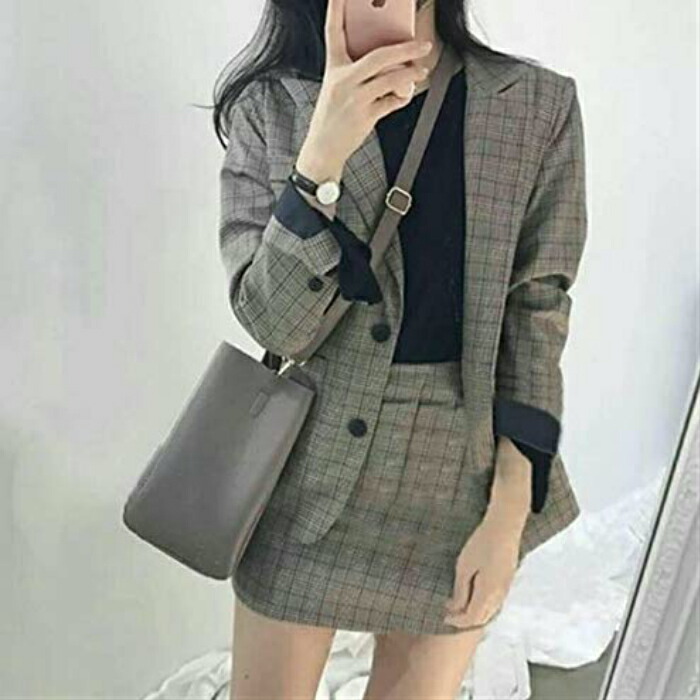 楽天市場】春新作 グレンチェック セットアップ ザラ リエンダ