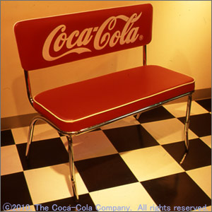 楽天市場】ベンチシート（コカ・コーラ）Coke Bench Seat Coca-Cola