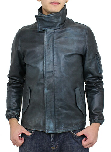 楽天市場】革ジャン M-65タイプ 山羊革 防寒 防風 温かい バイク