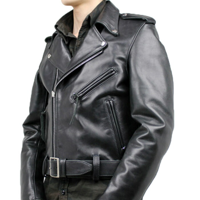 楽天市場】革ジャン メンズ ライダース ダブルライダース 本革 馬革