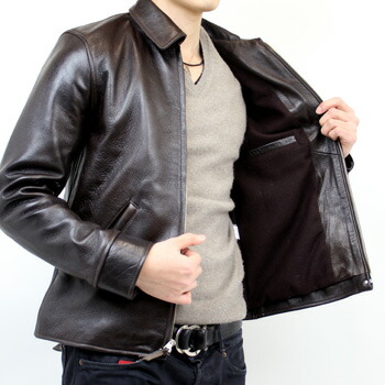 楽天市場】【送料無料】 革ジャン ライダースジャケット スリム