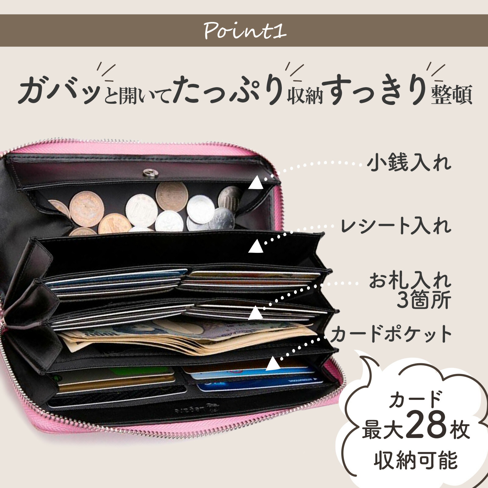 楽天市場】【スーパーSALE☆半額】 Legare(レガーレ) 財布 レディース