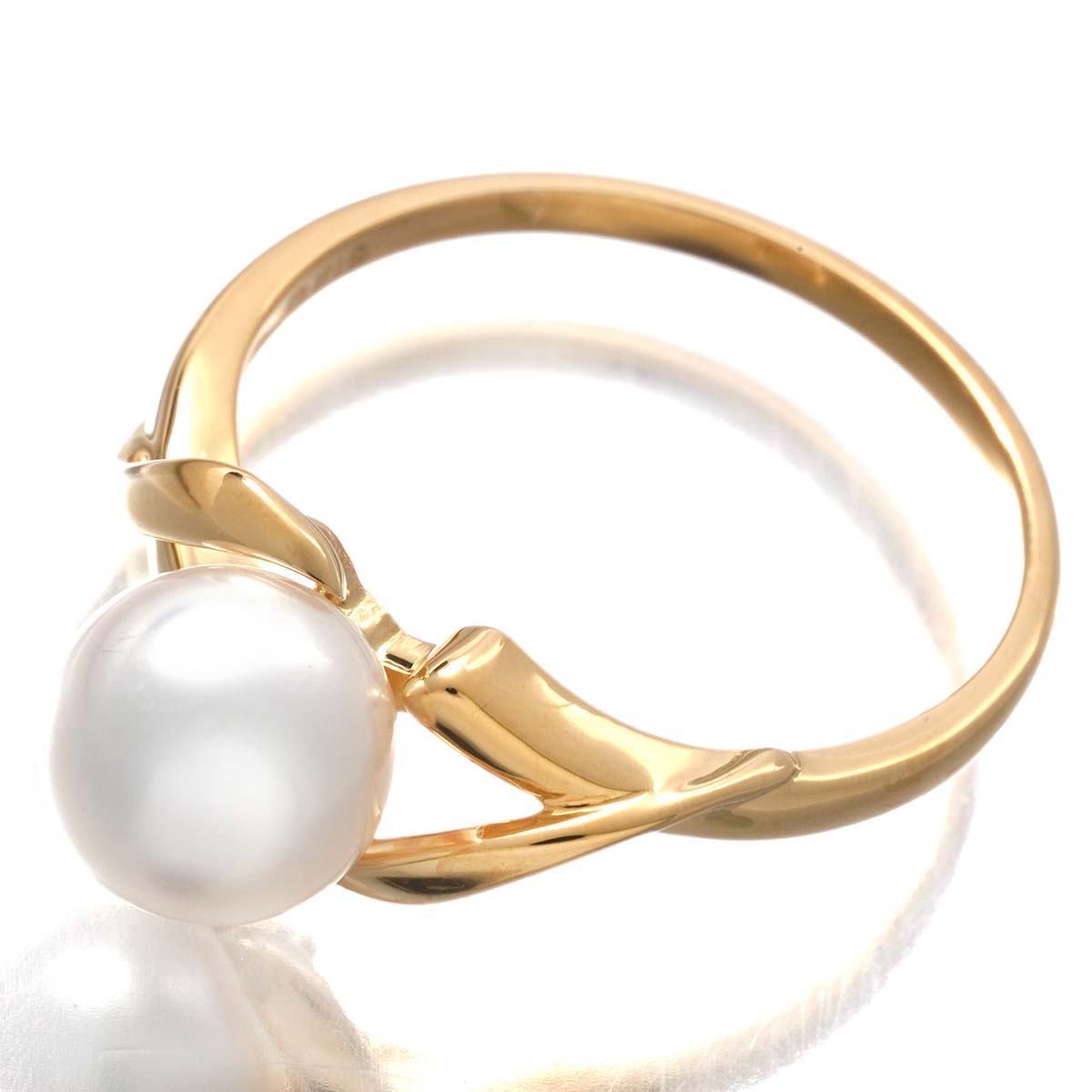 楽天市場】ミキモト MIKIMOTO パールリング 真珠 K18 11号 : Le