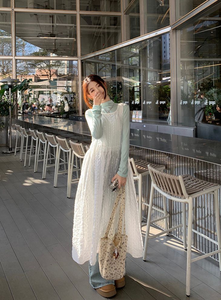 楽天市場】【半額クーポン対象】前後2way シースルー ワンピース