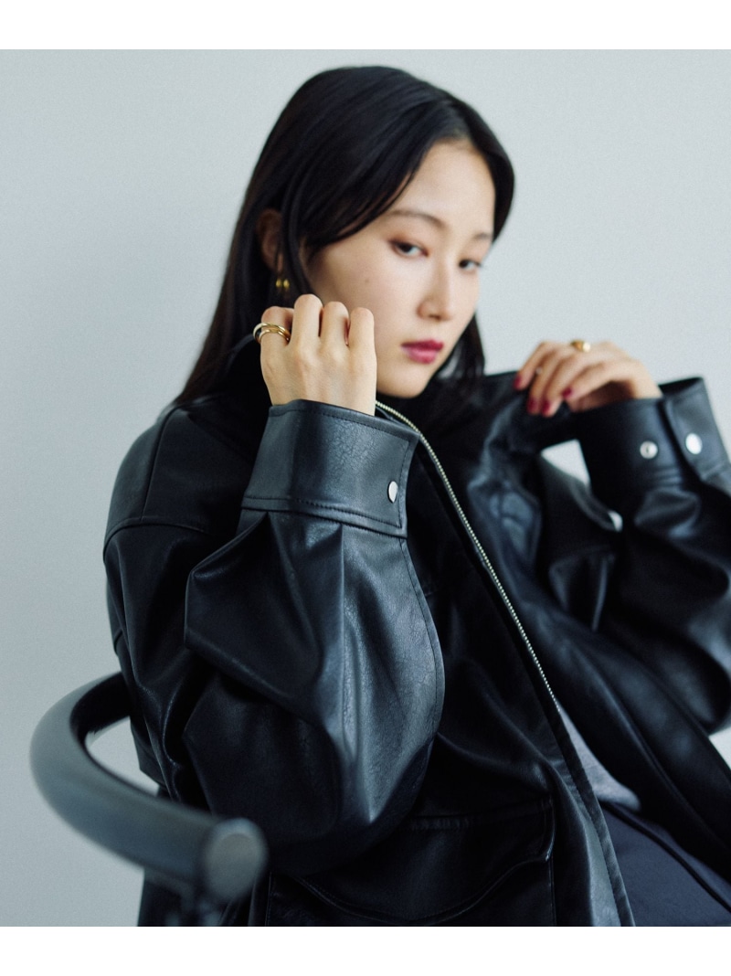 楽天市場】【SALE／35%OFF】フェイクレザードロストブルゾン LEPSIM