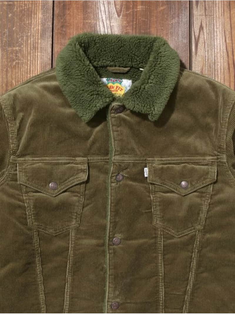 楽天市場】TYPE III SHERPA SLIM OLIVE REED Levi's リーバイス