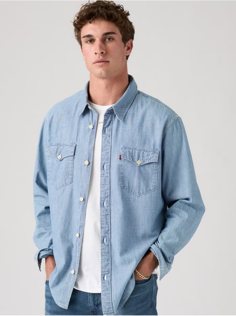 楽天市場】Levi's リーバイス バーストゥー ウェスタンシャツ デニム