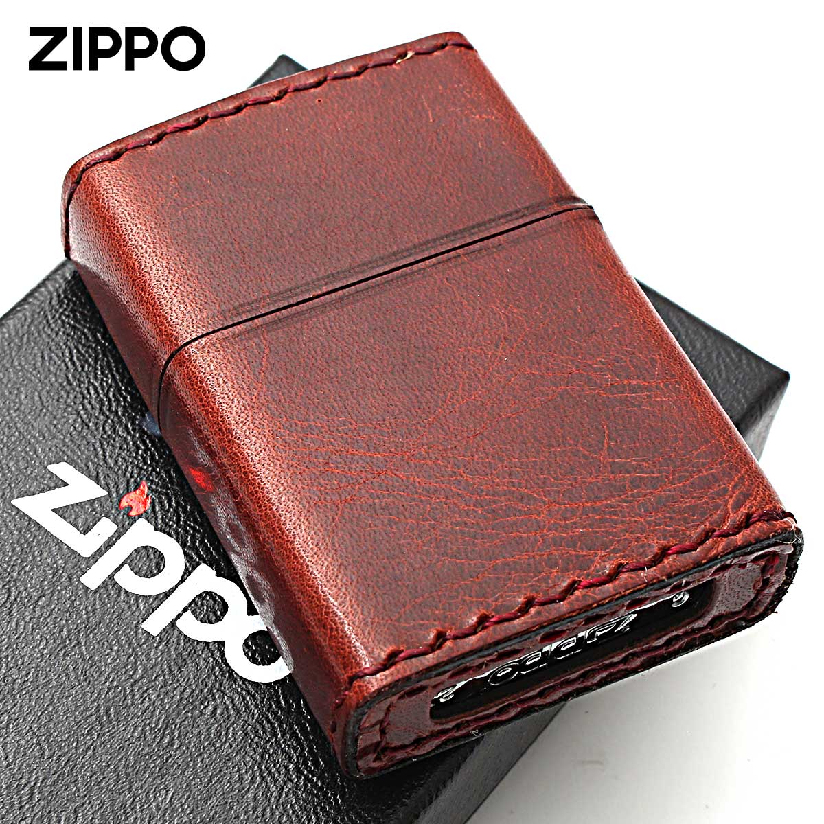 楽天市場】Zippo ジッポライター 牛革巻き クロス 十字架 Cross
