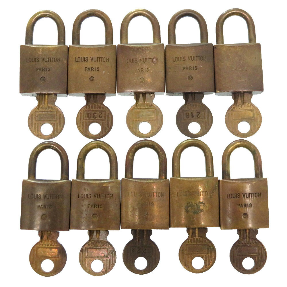 楽天市場】10点セット ルイ ヴィトン 旧型 カデナ パドロック 南京錠