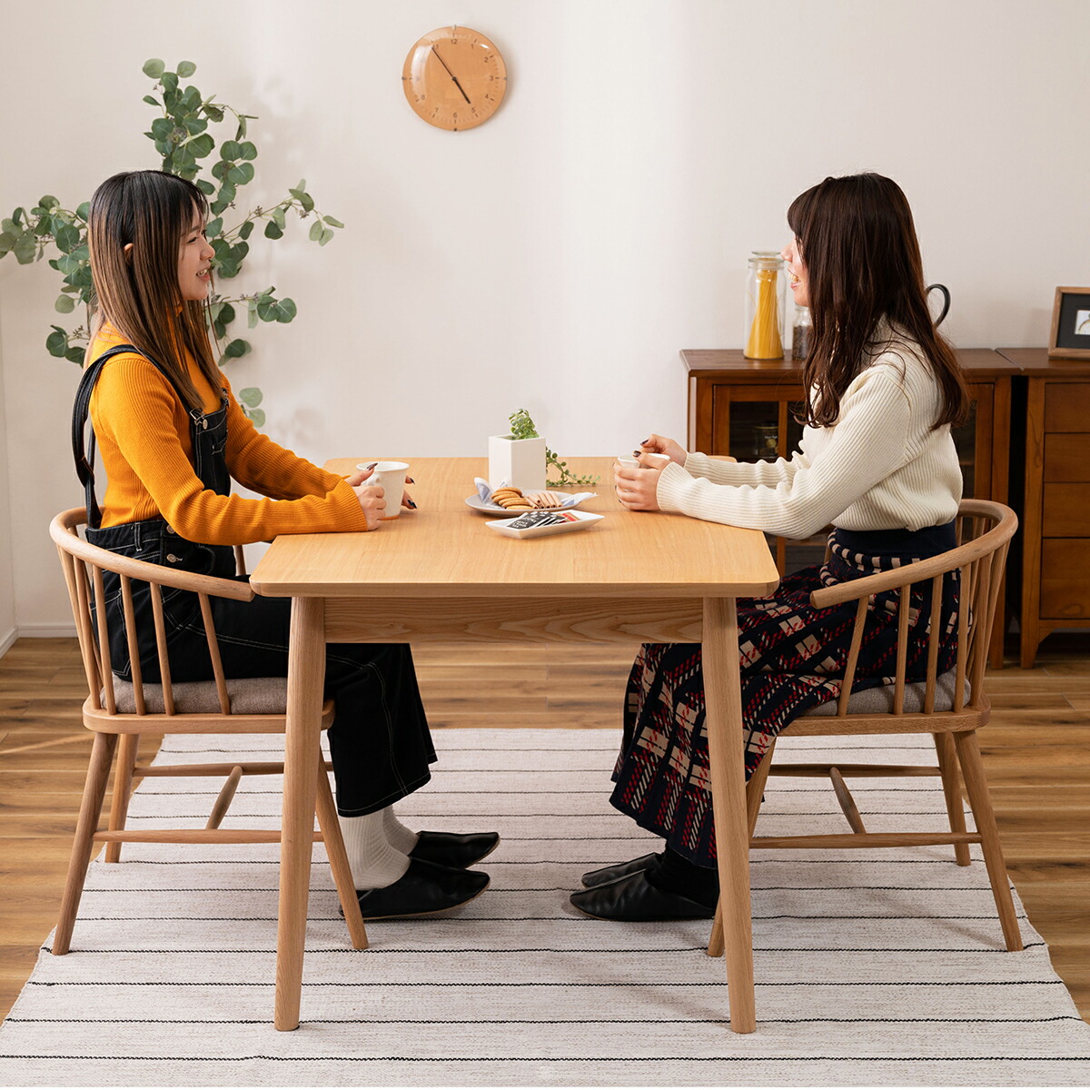 楽天市場】【先着半額クーポン】ダイニングチェア 肘掛け付き