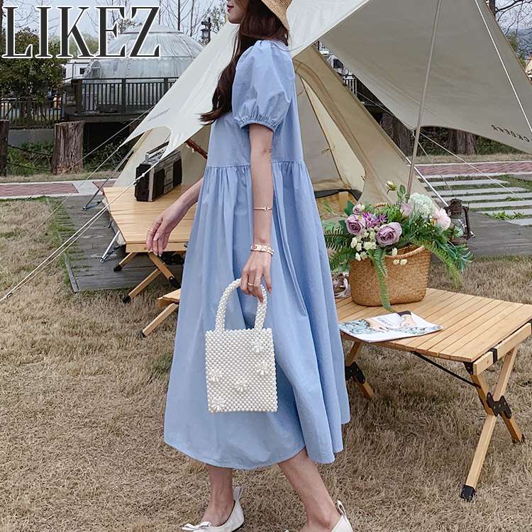 楽天市場】ワンピース 半袖 無地 レディース 春 夏 秋 トップス 可愛い