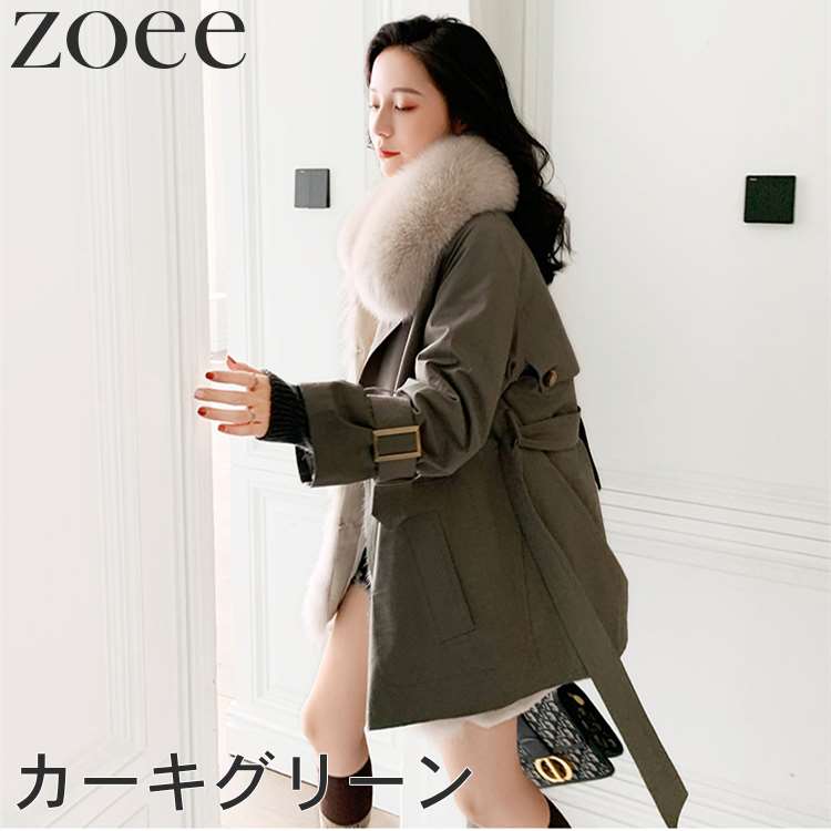 楽天市場】フォックスファー付きトレンチコート レッキスファー