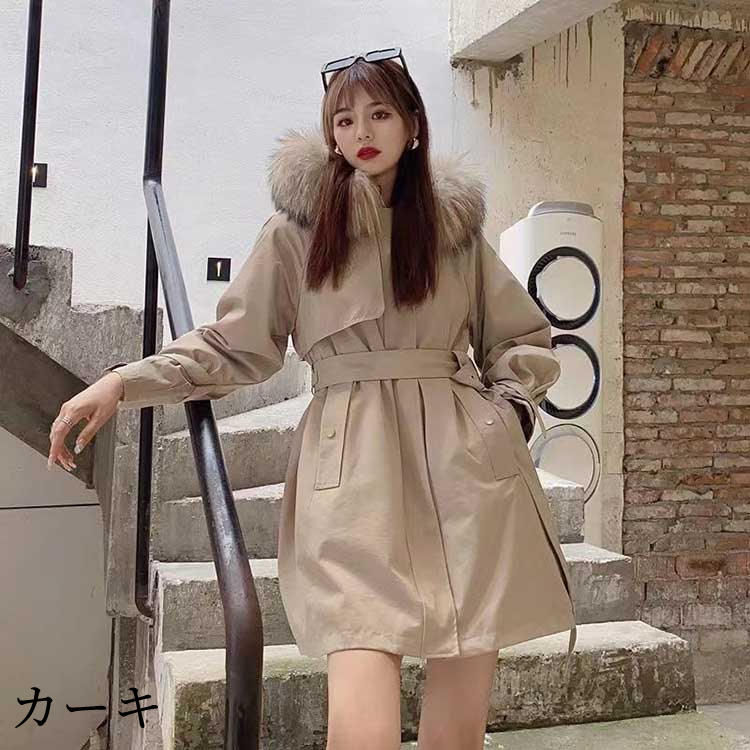 楽天市場】モッズコート ラビットファーインナー付き ラクーンファー襟