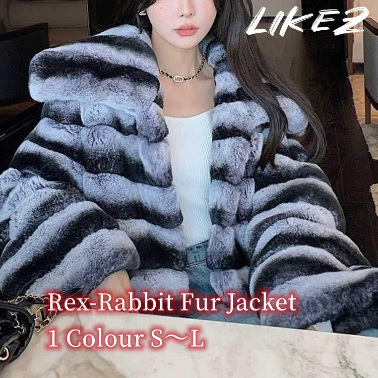 楽天市場】ジャケット レッキス ラビット リアルファー コート