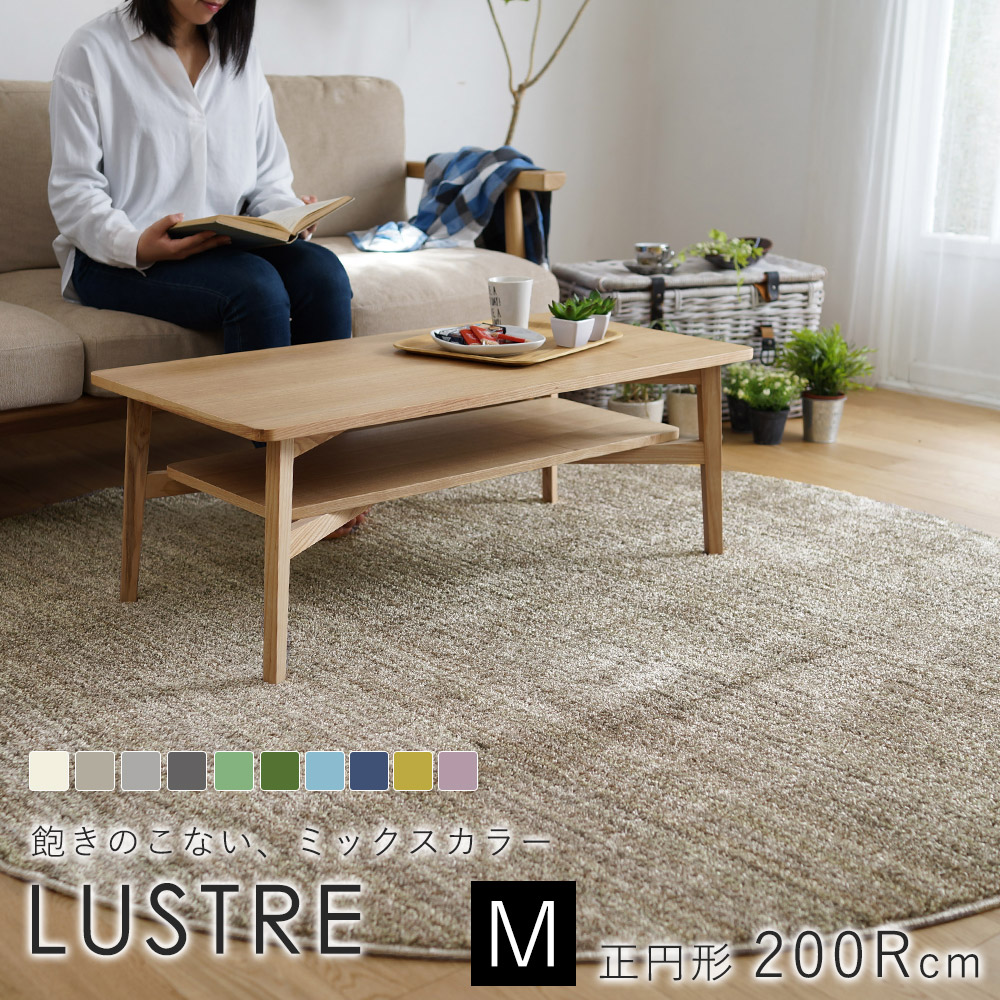 楽天市場】スミノエ LUSTRE リュストル ラグ 約200×200cm(円形
