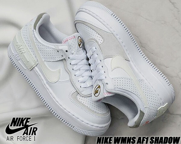 楽天市場】NIKE WMNS AF1 SHADOW white/sail-stone-atomic pink cz8107