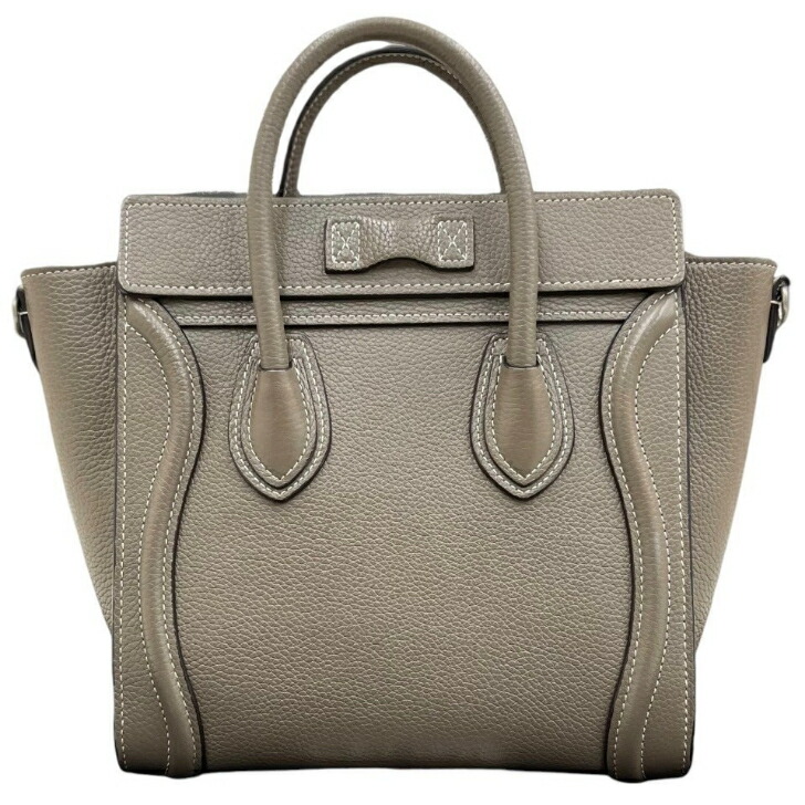 楽天市場】【中古】セリーヌ ラゲージ ナノ 2way ハンドバッグ レザー