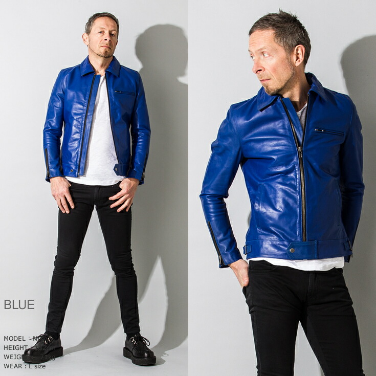 楽天市場】【50%OFFクーポン】Liugoo Leathers 本革 UK襟付きシングル