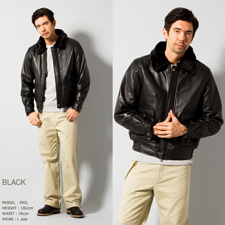 楽天市場】【20周年記念20%OFFクーポン】LIUGOO 本革 襟ボアレザー