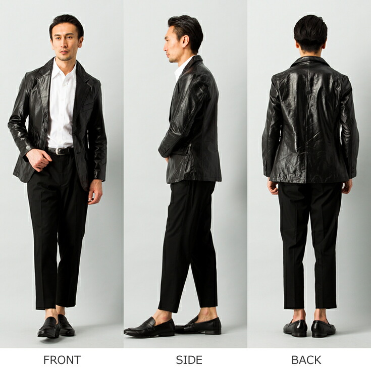 楽天市場】Horn Works 本革 スリムフィットレザーテーラードジャケット