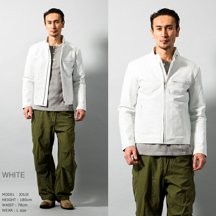 楽天市場】Horn Works 本革 シングルライダースジャケット メンズ