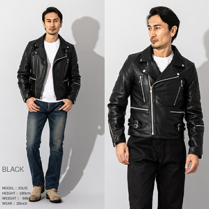 楽天市場】Horn Works 本革 UKタイプ ダブルライダースジャケット