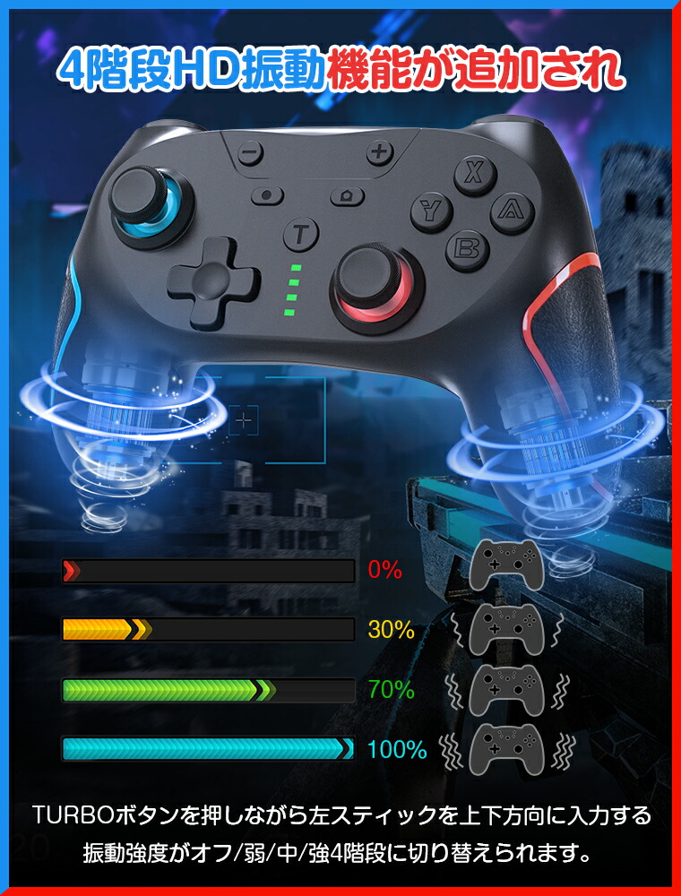 楽天市場】switch2対応 Nintendo Switch Pro コントローラー 背面