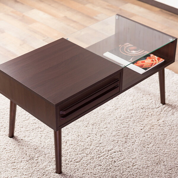 楽天市場】木製センターテーブル ディスプレイテーブル 収納テーブル